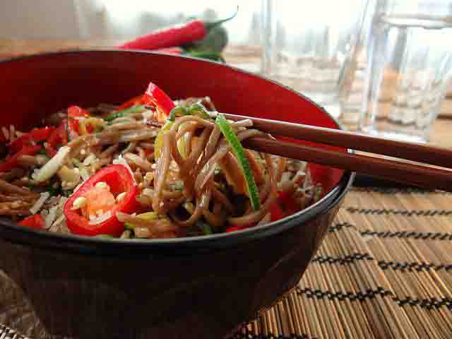 Korean BBQ Soba Noodles